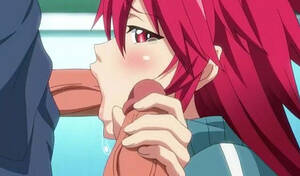 anime deepthroat babes - Devilish teen anime girl with wings gives an excellent blowjob to a clumsy  guy