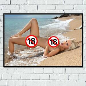 hot naked blonde girls beach - Beach Naked Blonde Sexy Girl Erotic Boobs Aldult Porn Posters And Prints  Canvas Wall Art Painting For Home Living Room Decor - Painting &  Calligraphy - AliExpress