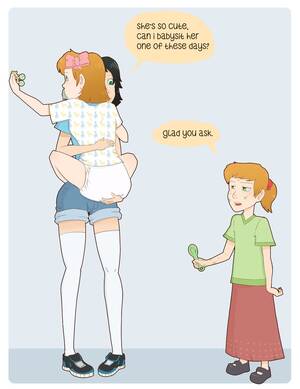 Diaper Punishment Porn Drawings - Diaper Girl Art: Role Reversal â€“ diapergirlpictures