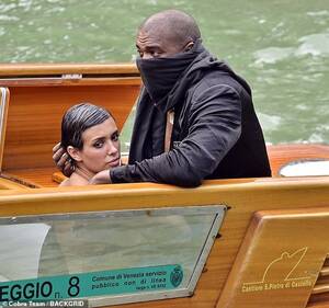 nude beach blowjob - Kanye bares his naked ass while he and wife Bianca Censori take an amorous  boat ride in Venice as tourists look on : r/KUWTKsnark