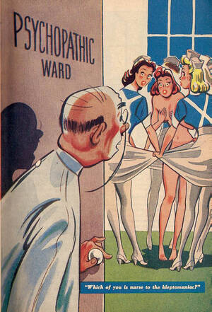 Boy Porn Magazine Cartoons - Men Misbehaving in Mid-Century Adult Magazine Cartoons - Flashbak