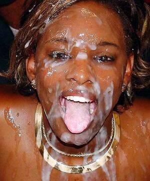 ghetto black ebony cumshots - Cum On Face