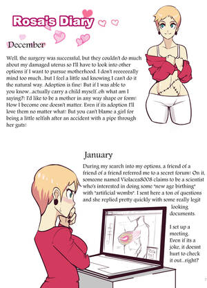 Cartoon Impregnation Porn Captions - Violet And Rosa Breast Pregnancy comic porn | HD Porn Comics