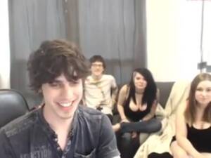 bisexual on webcam - Four bisexual friends have fun on webcam Porn Video | HotMovs.com