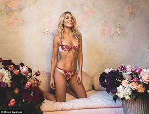 Molly King Porn Star Nude - Behind the scenes: Mollie King showcased her ripped physique in a sexy red  lingerie set