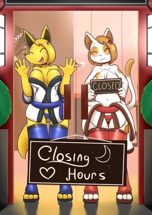 Kitten Furry Anime Porn Comics - Closing Hours - Feline-gamer - KingComiX.com
