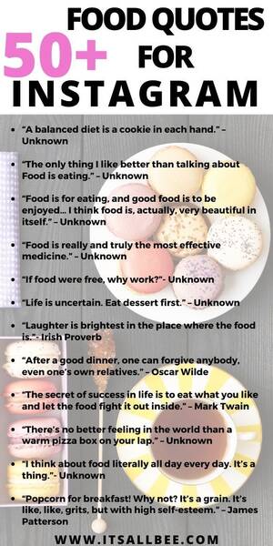 Food Porn Captions - 50+ Cool Ideas For Food Captions For Instagram & Socials - ItsAllBee | Solo  Travel & Adventure Tips | Food captions, Food captions for instagram, Yummy  food quotes