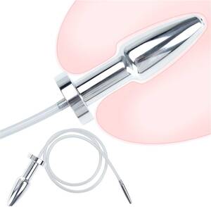 Extreme Catheter Porn - Axcroo Extra Long Urinal Funnel Stainless Steel Hollow Plug with Urethra  Dilator Metal Butt Plug Plug Sounds Catheter Enema Shower Slave Extreme SM  Sex Toy for Men Couples (L) : Amazon.de: Health