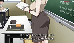 hentai teacher - Busty Hentai teacher gets boned after classes