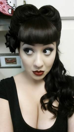 Dry Hair Porn - curl up & dry rockabilly hair
