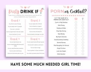 dirty party games - Dirty Minds Game Ladies Night Party Games Ladies Night - Etsy