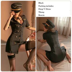 Female Uniform Porn - Cosplay Adult Women Stewardess Pilot Police Officer Sexy Porn Women Uniform  Erotic Costumes Ultrashort Dress Porno Underwear Set