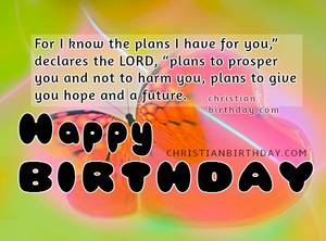 Bible Quotation - birthday image with bible verse