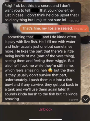 Fish Furry Porn Strait - Quite literally. CW: fish abuse! : r/shittyaquariums