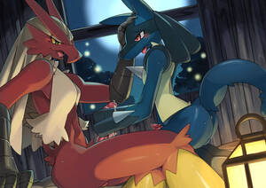 Female Lucario Blaziken Porn - MM] Blaziken x Lucario ~ hidoritoyama : r/yiff