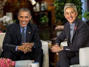 Ellen Deneres 2016 New Porn - WATCH: Ellen DeGeneres Thanks President Obama for Helping Gay People