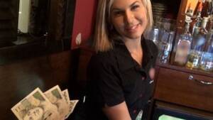 Barmaid Porn Public - Gorgeous Blonde Bartender is Talked into having Sex at Work - Pornhub.com