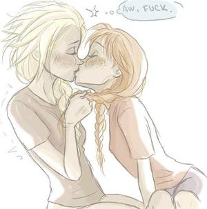 frozn naked lesbian cartoon - Awww Â· Lesbian ArtAnna FrozenElsa ...