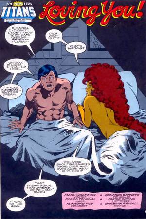 Comic Book Starfire Porn - I love that DC Comics had the guts to show that they had a sexual  relationship in bronze age of comics.