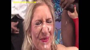 blonde bukkake black - Blonde Rewarded with Black Bukkake - XVIDEOS.COM