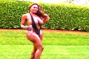 black shemale strippers - naughty black TS Stripper Show at Black Shemales Videos