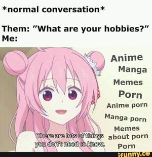 Anime Porn Memes - normal conversation* Them: \
