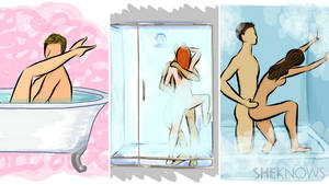 Cartoon Shower Sex - Midget milf nailed