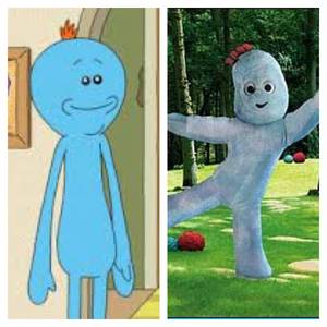 Mr Meeseeks Porn - ImageSimilarities between 'Iggle Piggle' kids show character and Mr Meeseeks  ...