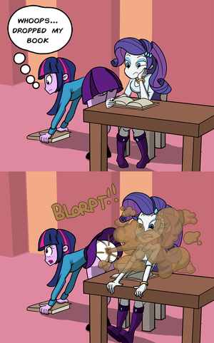 Adventure Time Porn Comics Pbb Farting - 1536210 - questionable, artist:lolotron5, rarity, twilight sparkle,  equestria girls, accident, ass, book, breasts, butt, clothes, comic, face  fart, fart, fart fetish, fart noise, female, fetish, onomatopoeia, panties,  pantypoop, poop, scat, shart, skir