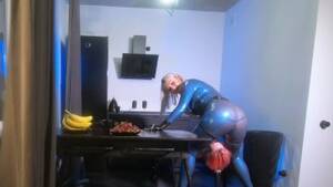 lesbian strap on worship - Lesbian strapon suck in latex rubber, curvy Mistress playing with her toy  girl, ass worship fetish - Free Porn Videos - YouPorn