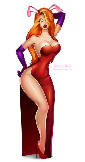 cartoon character jessica rabbit naked - She is the beautiful Jessica Rabbit She is from the film \