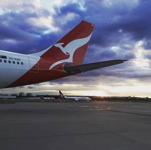 In Airplane - Qantas