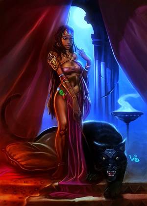 beautiful black queen sex - brown-princess: â€œ richardmurrayhumblr: â€œ African Princess and her Pet by  wbspectre That