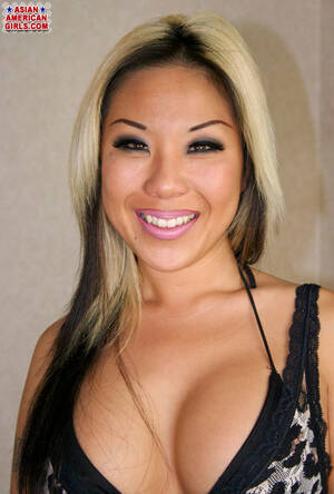 Blonde Asian American Porn - Inviting Asian With Blonde And Black Hair Reveals Hot Shaved Cunt And Perky  Tits - YOUX.XXX