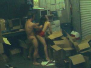 couple office sex cam - On The Job Fucking