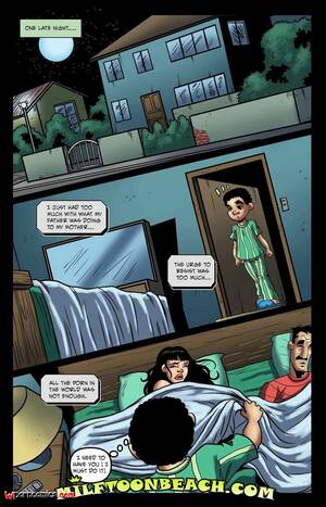 cartoon mother pussy - âœ…ï¸ Porn comic Night With Mom. Chapter 1. MILFToon. Sex comic boy snuck into  | Porn comics in English for adults only | sexkomix2.com