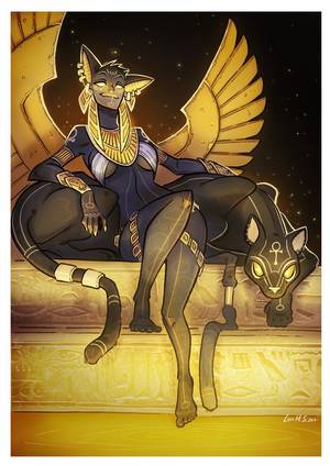 Bast Egyptian Goddess Porn - Bastet, the egyptian goddess, Luis Montes on ArtStation at https://www
