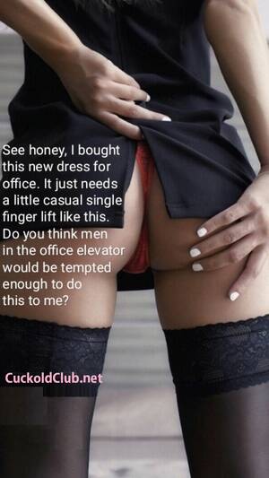 Hot Office Porn Captions - Plans to attract Coworkers in her office - Hotwife Caption - Cuckold Club