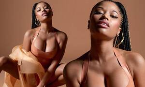 Celebrity Porn Nicki Minaj Sexy - Nicki Minaj poses for MAC new nude lip color | Daily Mail Online