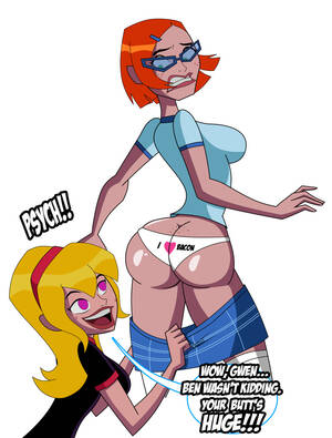 Ben 10 Gwen Porn Panties - Rule 34 - 2girls aged up ass ass cleavage back view ben 10 ben 10 omniverse  big breasts blonde hair blue skirt breasts busty butt crack cartoon network  clenched teeth clothing curvy