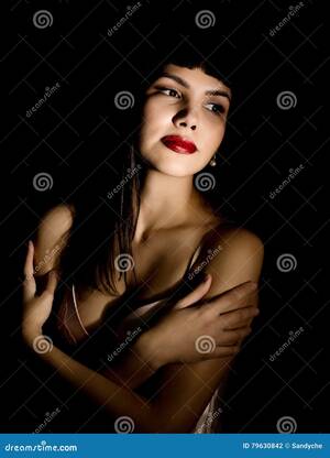 beautiful light ebony girls nude - Close-Up Beautiful Young Naked Woman on Black Background. Light and Shadow  Concept Stock Photo - Image of girlfriend, bare: 79630842