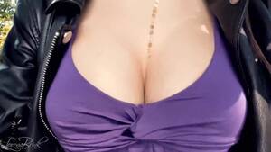 Big Tits In Blouse Low Cut - Boobwalk: Blue Low-Cut Shirt - Pornhub.com