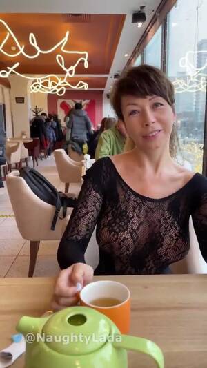 asian milf restaurant - Naughtylada Asian Milf Teasing Wearing See Through In Public Restaurant  Leaked Video