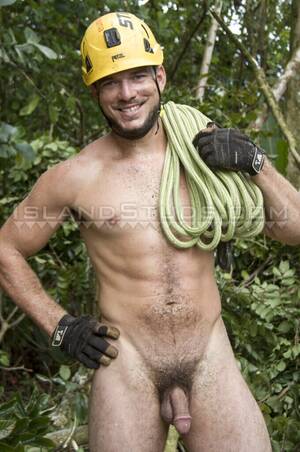 Naked Lumberjack Men Porn - Sexy Nude Lumberjack Climbs Tree Then Jacks Off - GayDemon