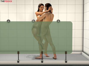 3d Shower Sex - Sharing the shower with Lily- Rickfoxxx - Porn Cartoon Comics