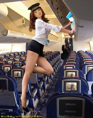 air upskirt - Flight Attendant Upskirt - 35 photos