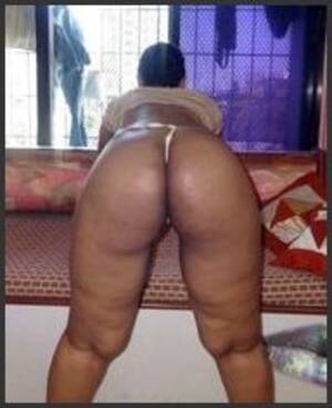 fat ass black thong - Big ass black BBW in golden thong