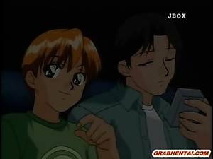 latina pussy eating cartoon art - Roped hentai gets vibrator in her pussy