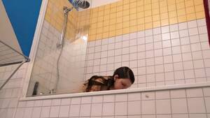 bathroom spy cam pussy hair - Nice girl with hairy pussy taking shower. spy cam - k2s.tv