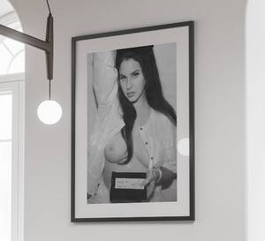 Lana Del Rey Nude Porn - Lana Del Rey Poster, Black and White, Wall Art, Lana Del Rey Print, Did You  Know That There's a Tunnel Under Ocean Blvd Album Cover Poster - Etsy